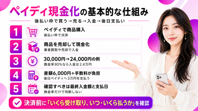 ペイディ現金化の基本的な仕組み