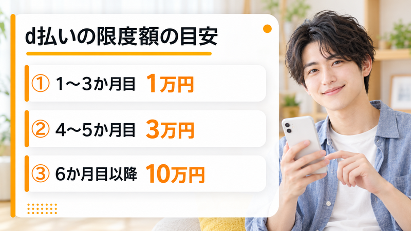 d払いの限度額の目安