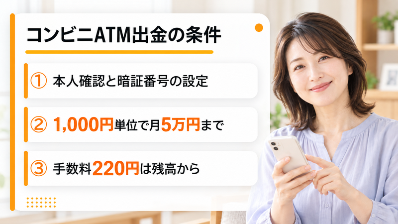 コンビニATM出金の条件