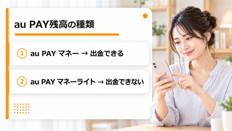 au PAY残高の現金化!出金できる残高とできない残高をチャージ方法別に確認