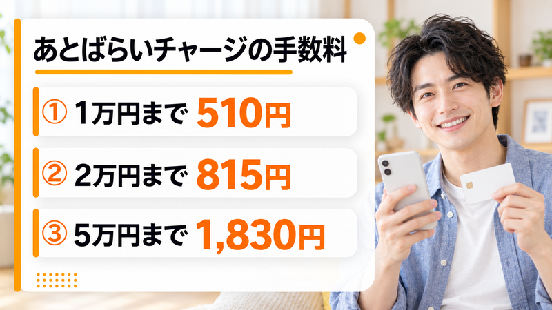 あとばらいチャージの手数料