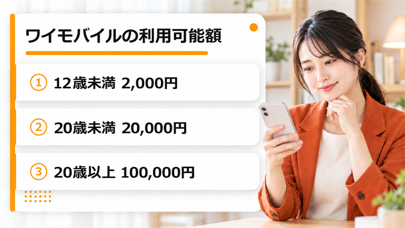 ワイモバイルまとめて支払いの現金化は?利用可能額と規約の停止条件を確認